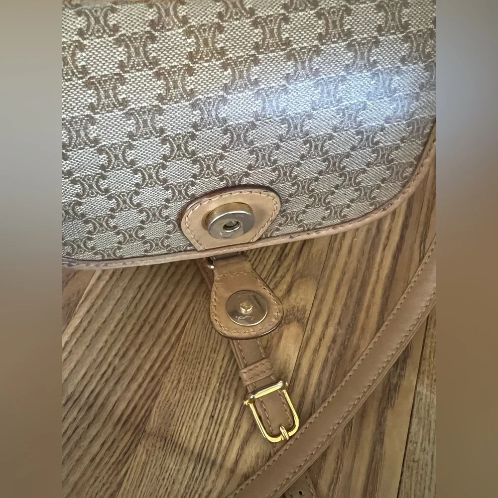 Celine Triomphe Macadam Mini Crossbody Bag - Picture 9 of 15